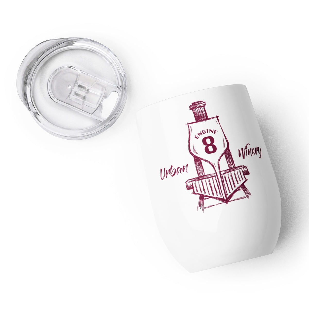 ENGINE 8 WINE TUMBLER