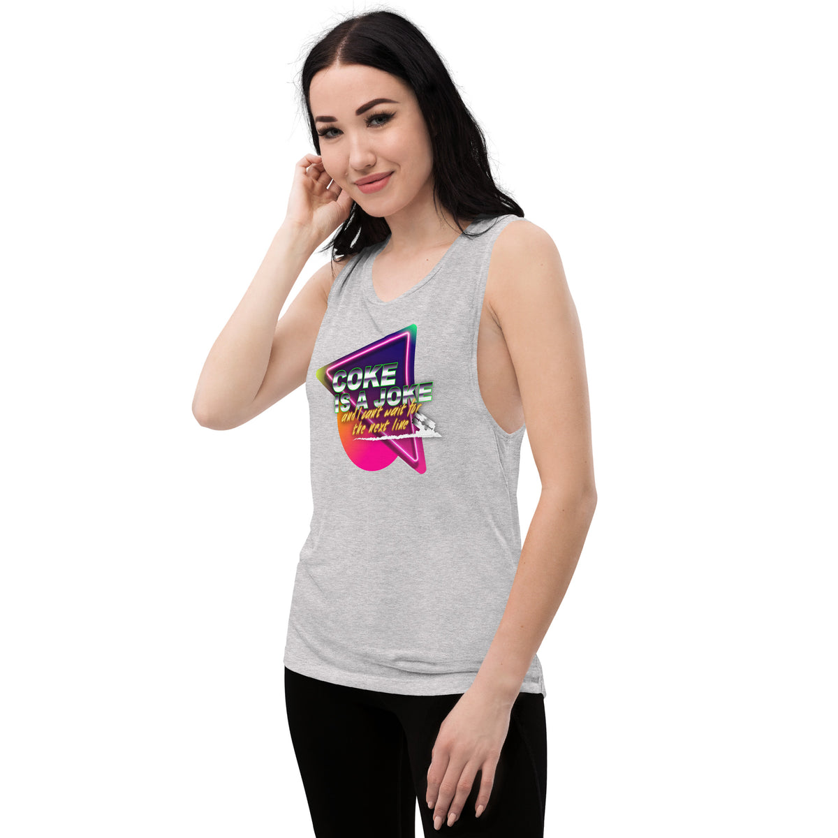 Team PP Coke is a Joke Ladies’ Muscle Tank