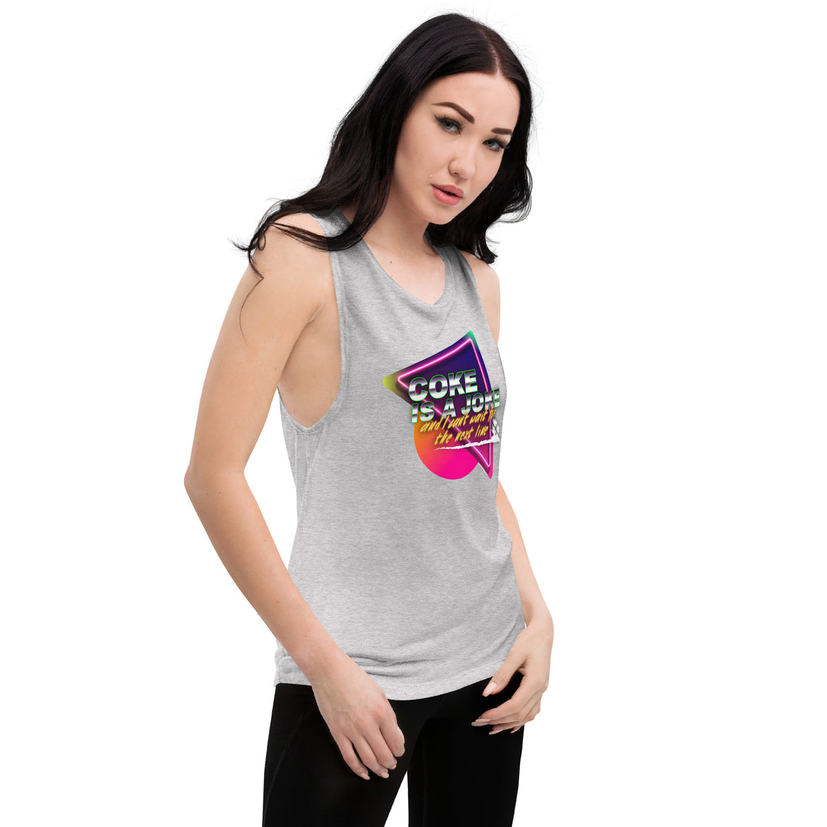 Team PP Coke is a Joke Ladies’ Muscle Tank