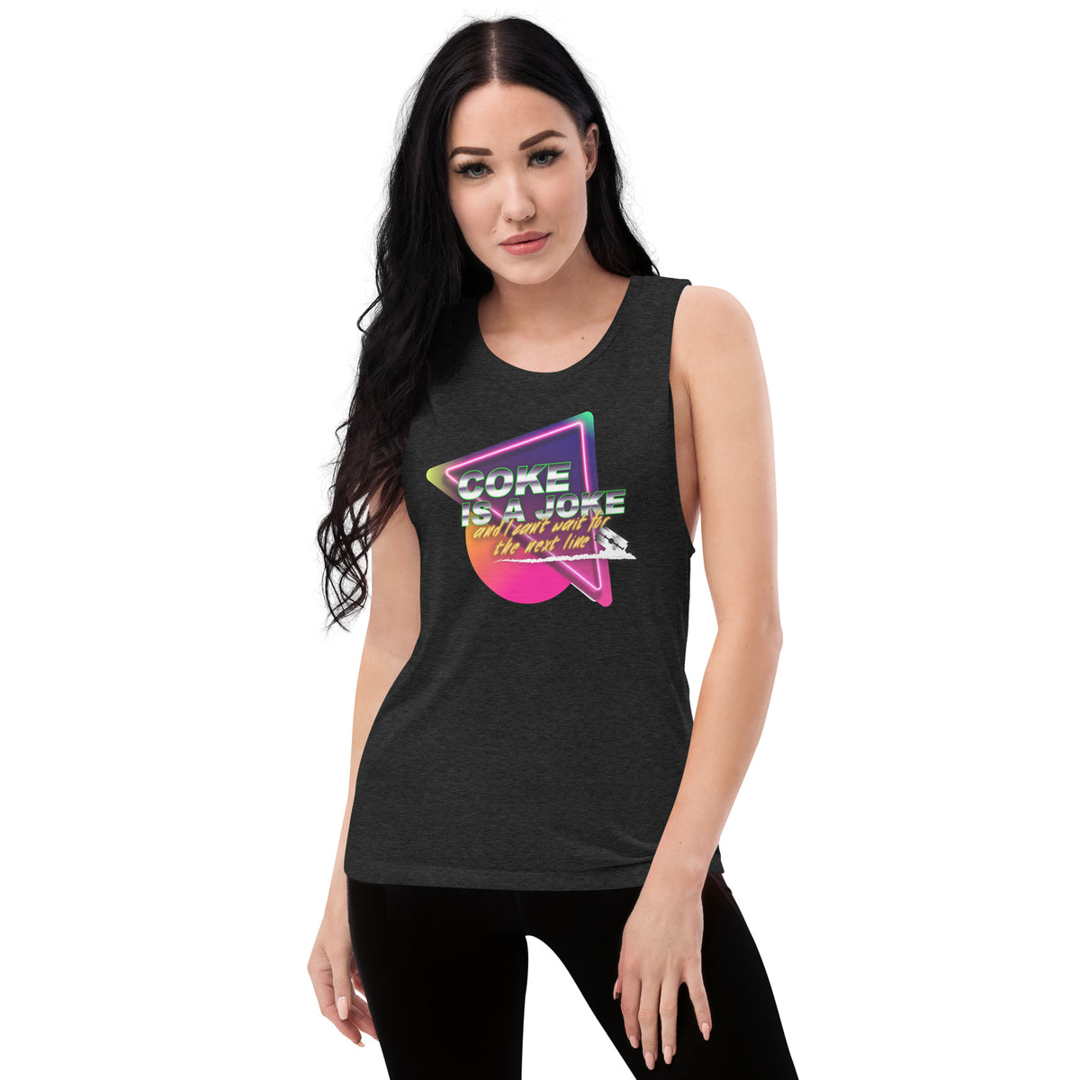 Team PP Coke is a Joke Ladies’ Muscle Tank