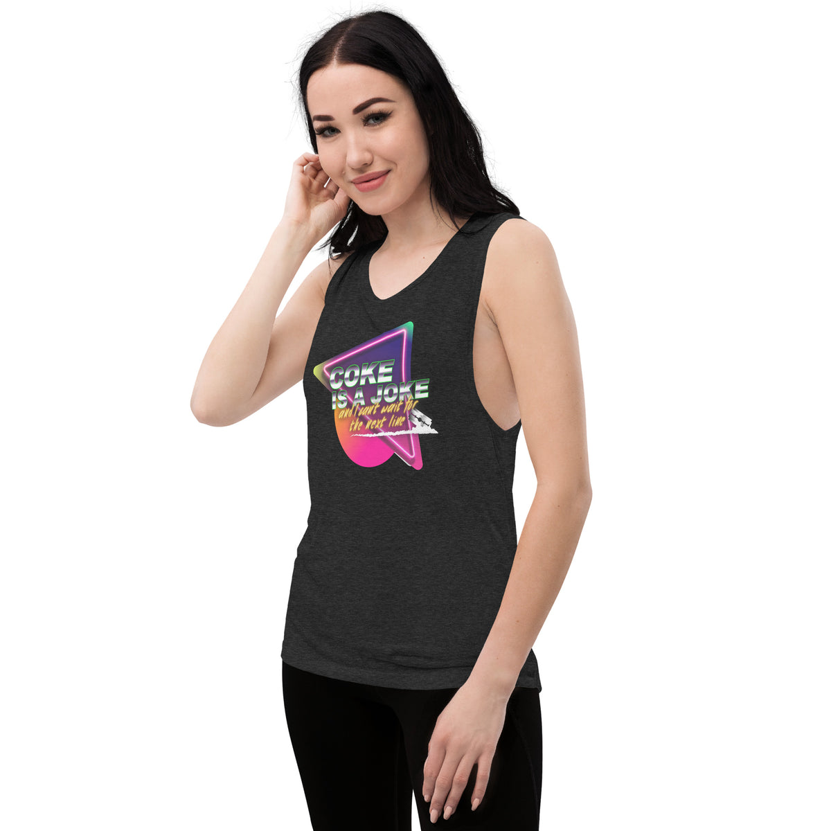 Team PP Coke is a Joke Ladies’ Muscle Tank