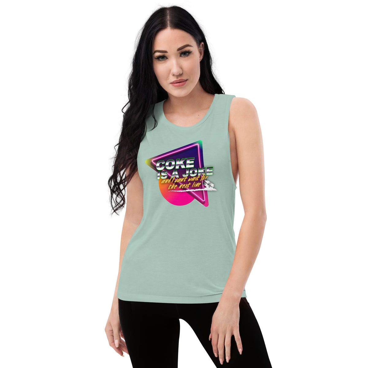 Team PP Coke is a Joke Ladies’ Muscle Tank