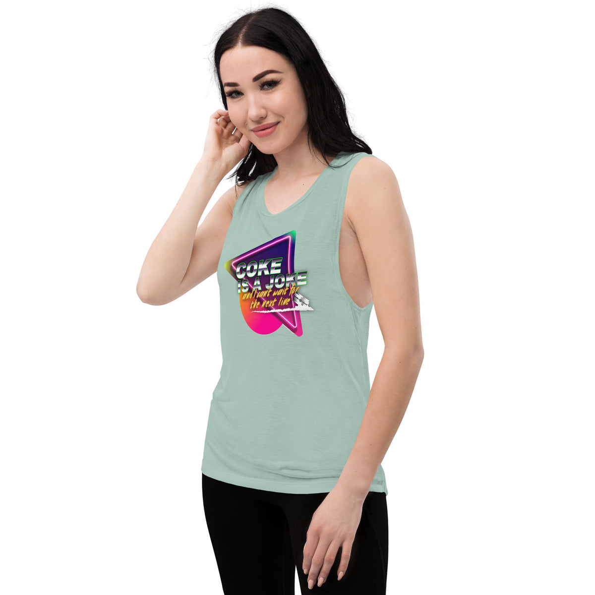 Team PP Coke is a Joke Ladies’ Muscle Tank