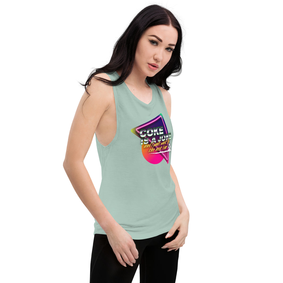 Team PP Coke is a Joke Ladies’ Muscle Tank