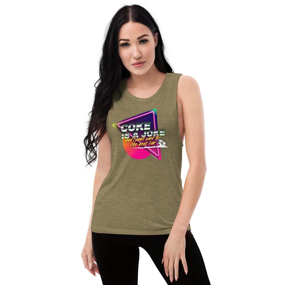 Team PP Coke is a Joke Ladies’ Muscle Tank