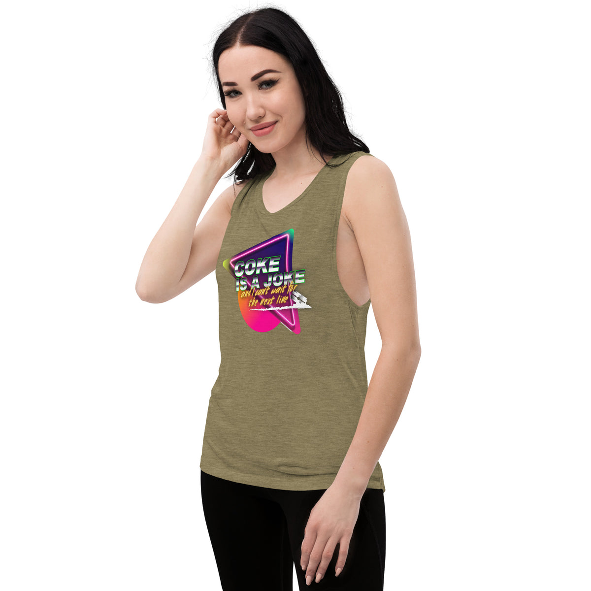Team PP Coke is a Joke Ladies’ Muscle Tank