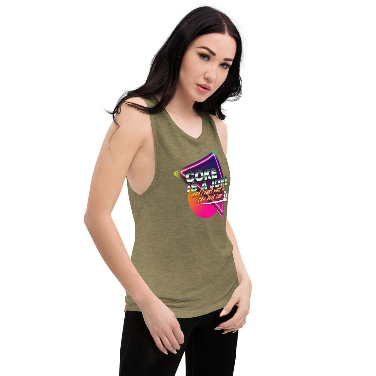 Team PP Coke is a Joke Ladies’ Muscle Tank
