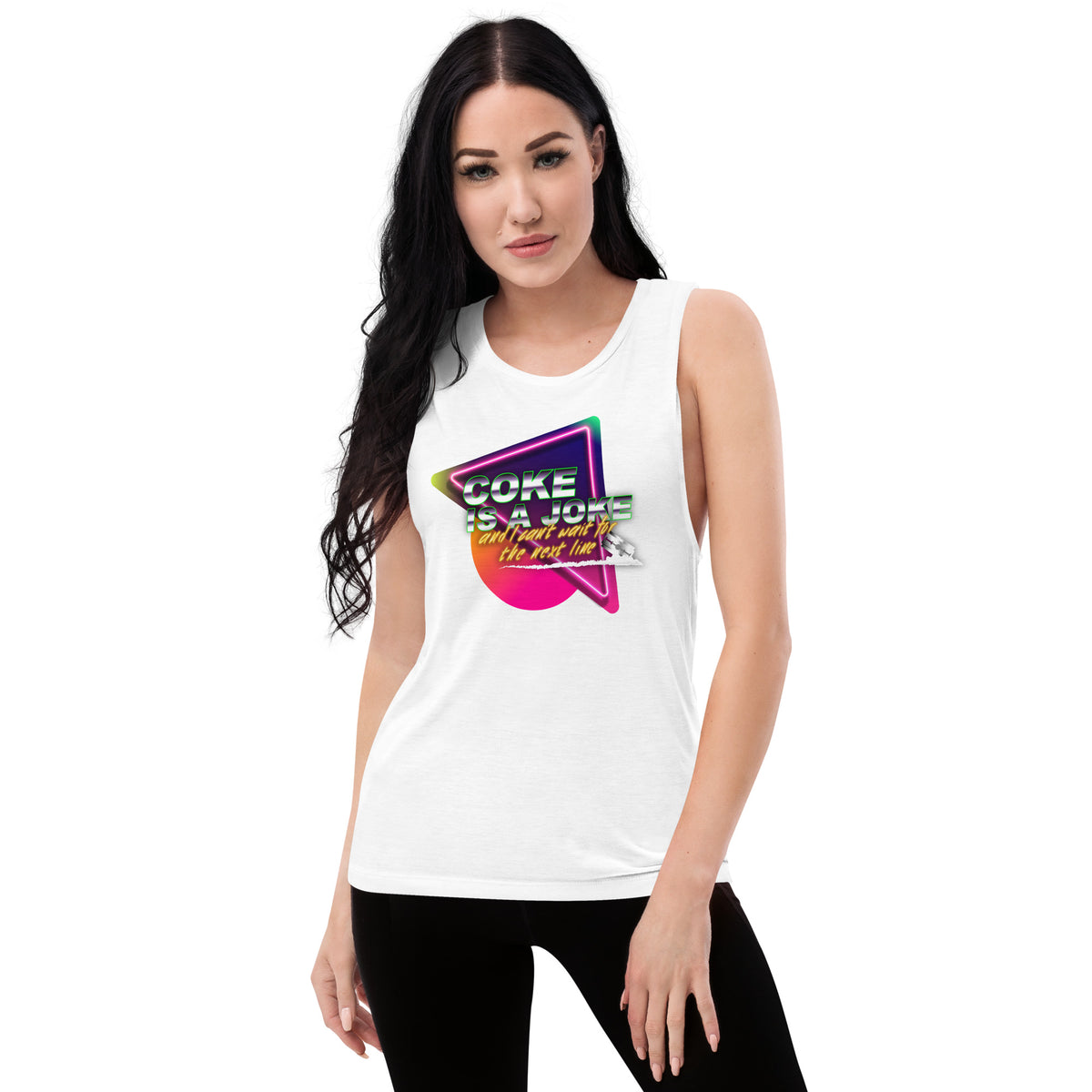 Team PP Coke is a Joke Ladies’ Muscle Tank