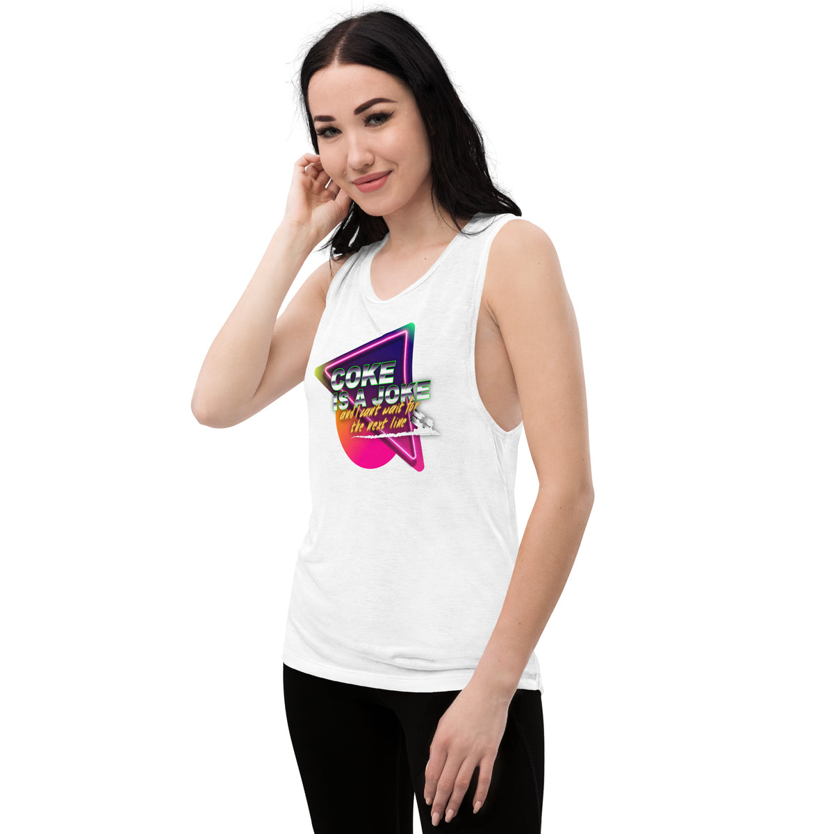 Team PP Coke is a Joke Ladies’ Muscle Tank