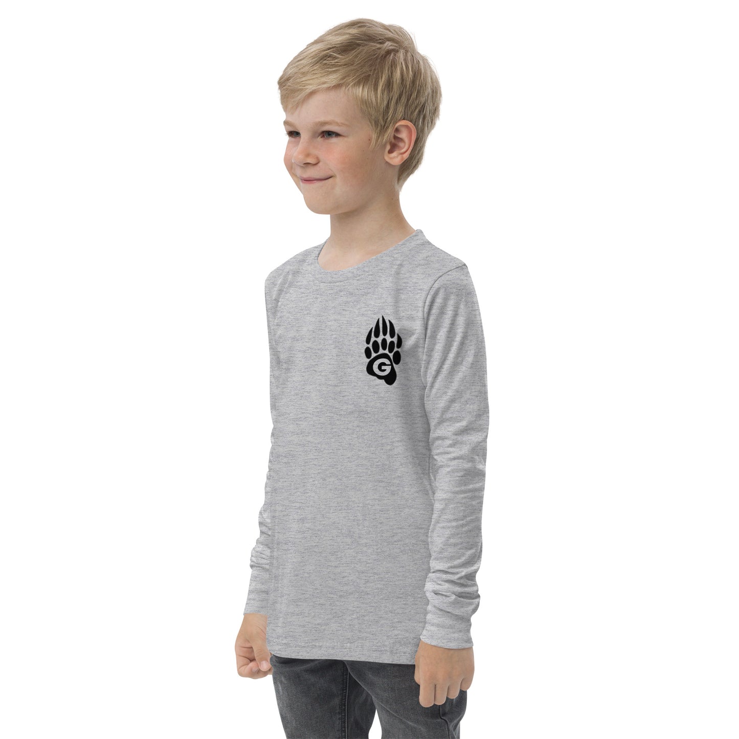 GRIZZLIES BLACKOUT YOUTH LONG SLEEVE SHIRT