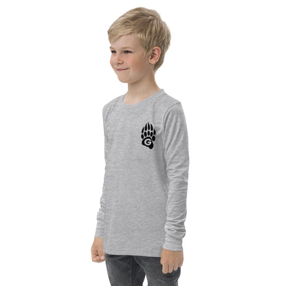 GRIZZLIES BLACKOUT YOUTH LONG SLEEVE SHIRT