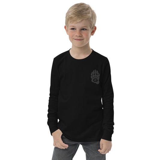 GRIZZLIES BLACKOUT YOUTH LONG SLEEVE SHIRT