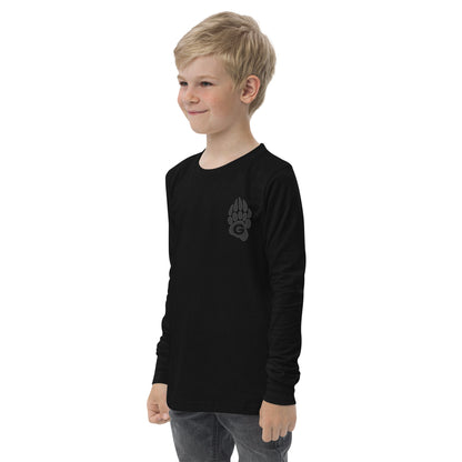 GRIZZLIES BLACKOUT YOUTH LONG SLEEVE SHIRT