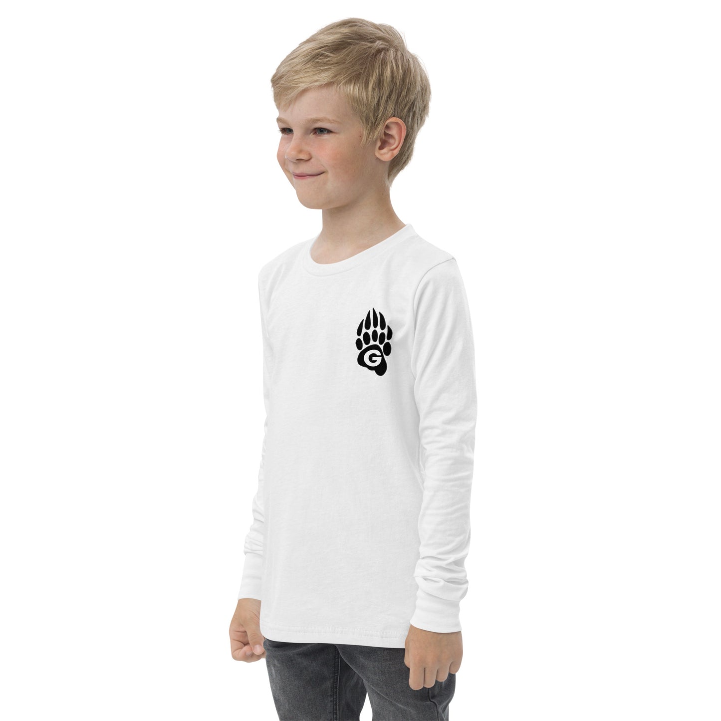 GRIZZLIES BLACKOUT YOUTH LONG SLEEVE SHIRT