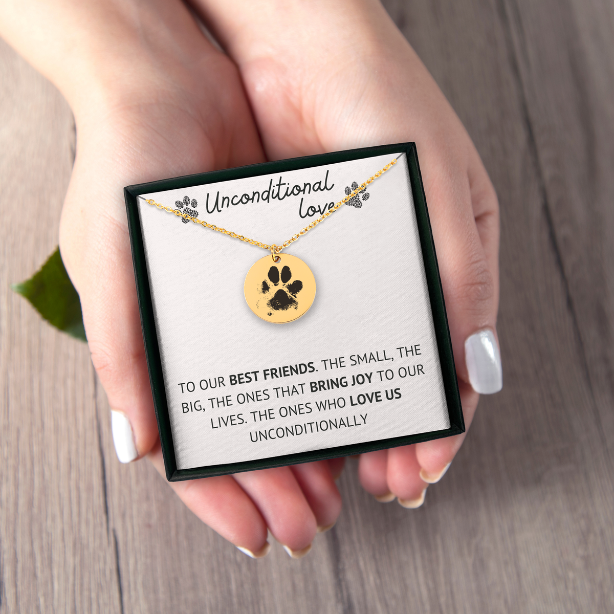 Custom Paw Print Necklace