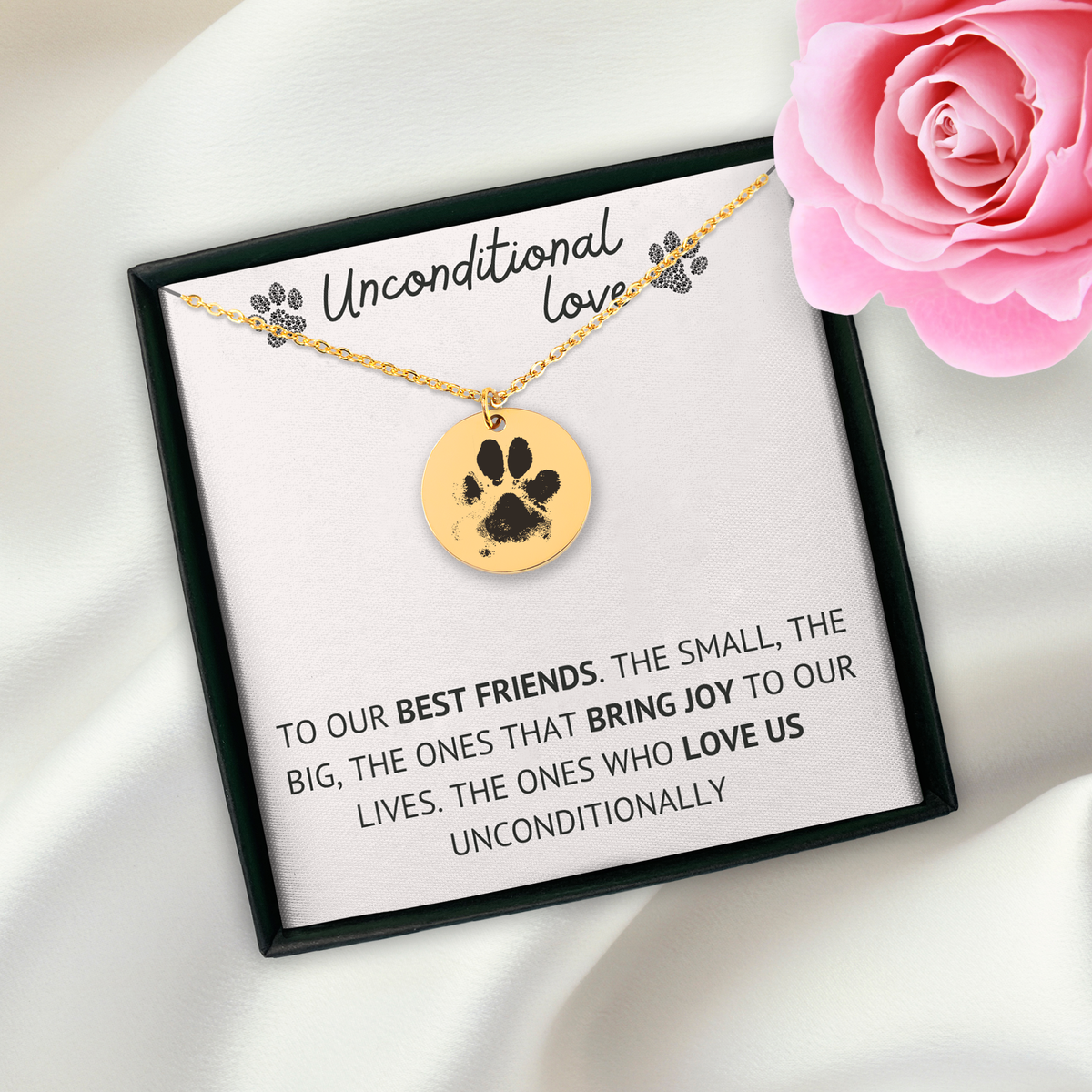 Custom Paw Print Necklace