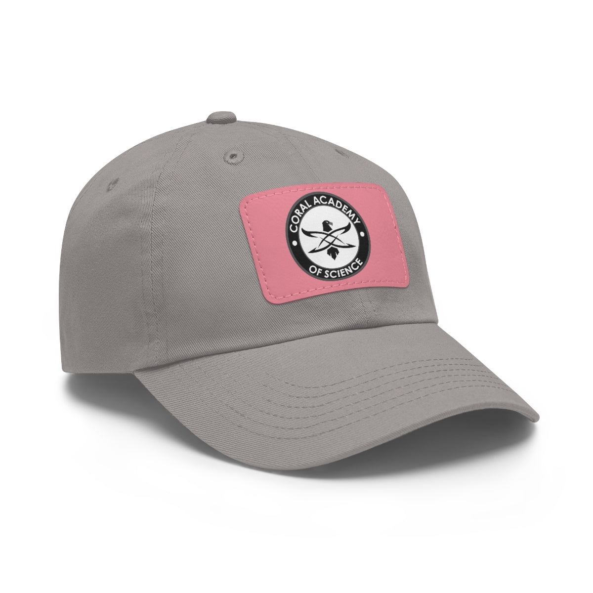 Coral Academy Dad Hat with Leather Patch