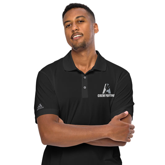 A Crew Painting Embroidered Adidas Performance Polo Shirt