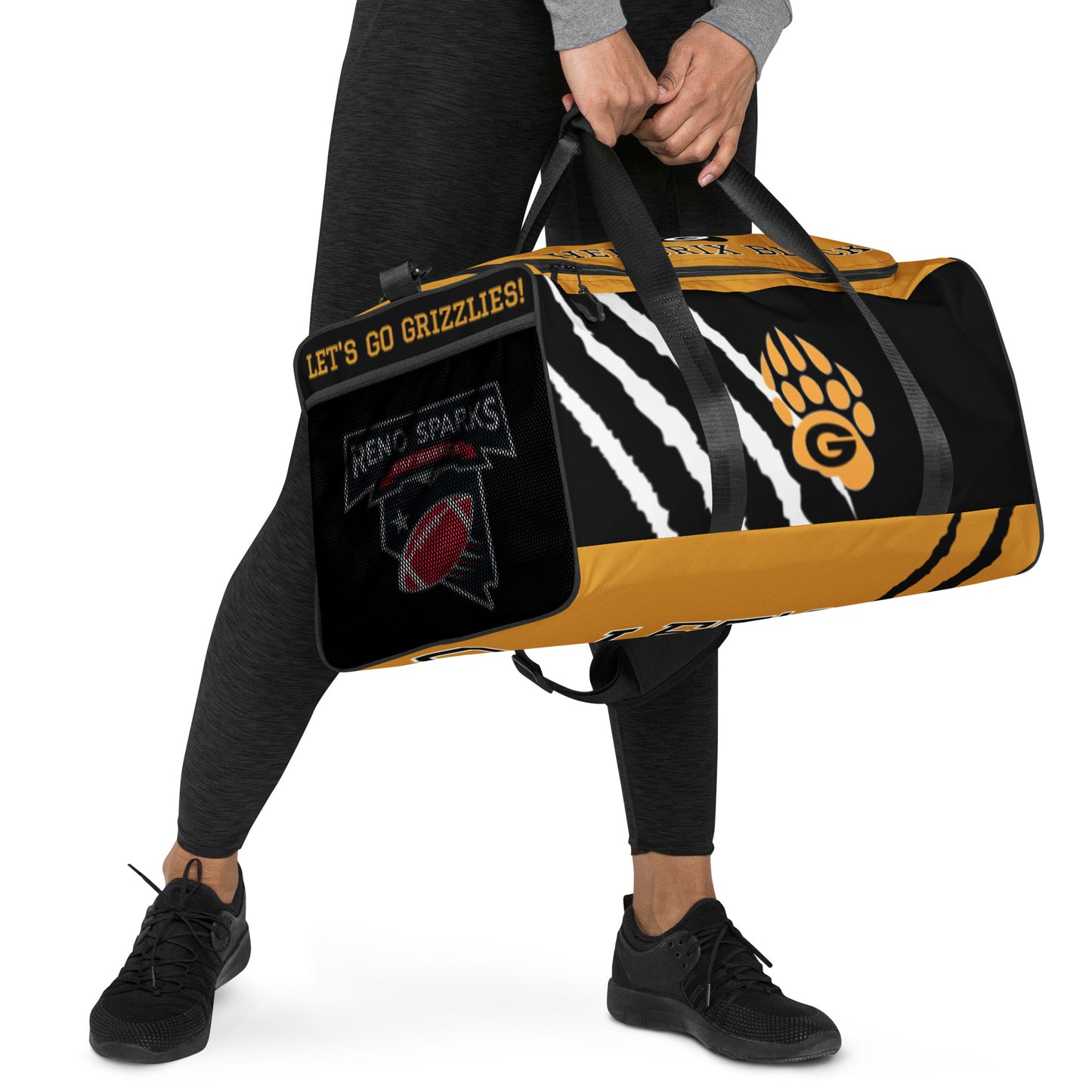 Custom 10U Grizzlies Sublimated Duffle Bag