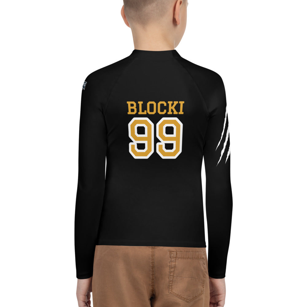 Custom 10U Grizzlies Sublimated Youth Rash Guard