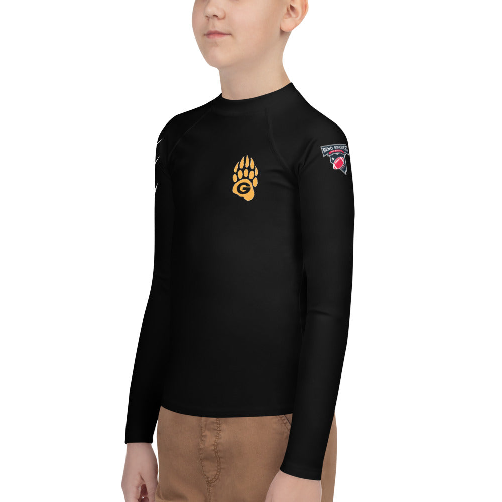 Custom 10U Grizzlies Sublimated Youth Rash Guard