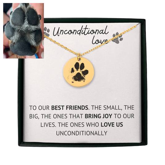 Custom Paw Print Necklace