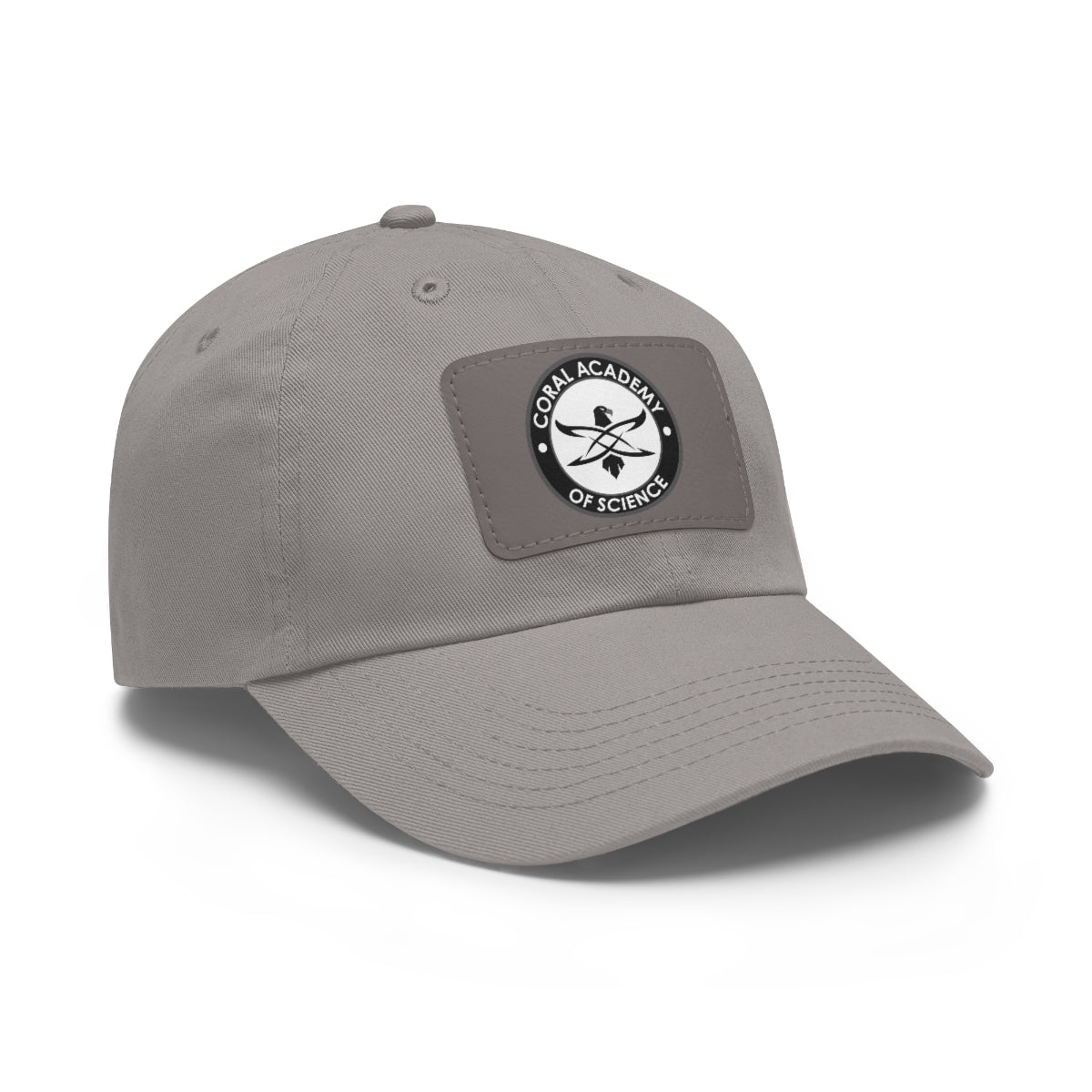 Coral Academy Dad Hat with Leather Patch