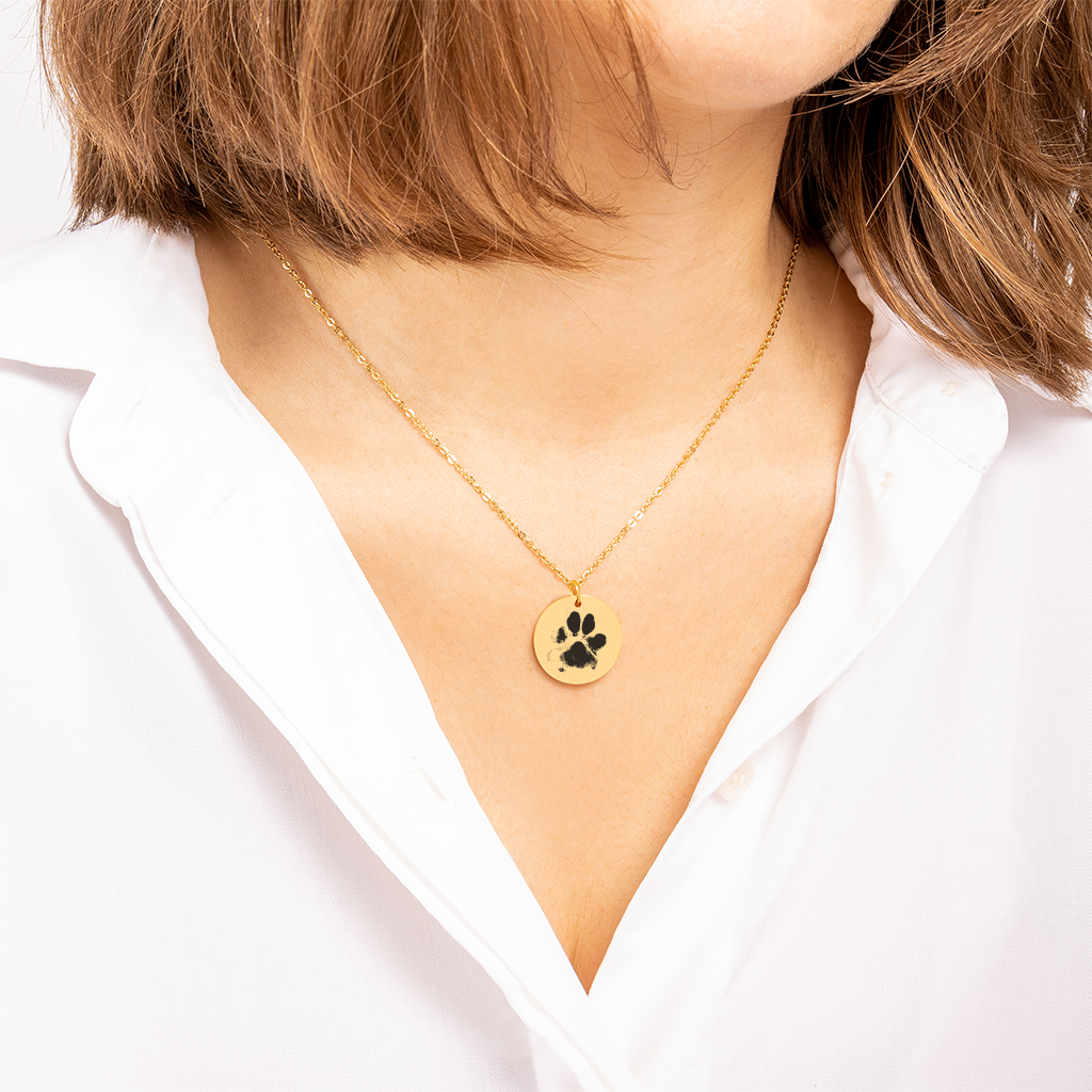 Custom Paw Print Necklace