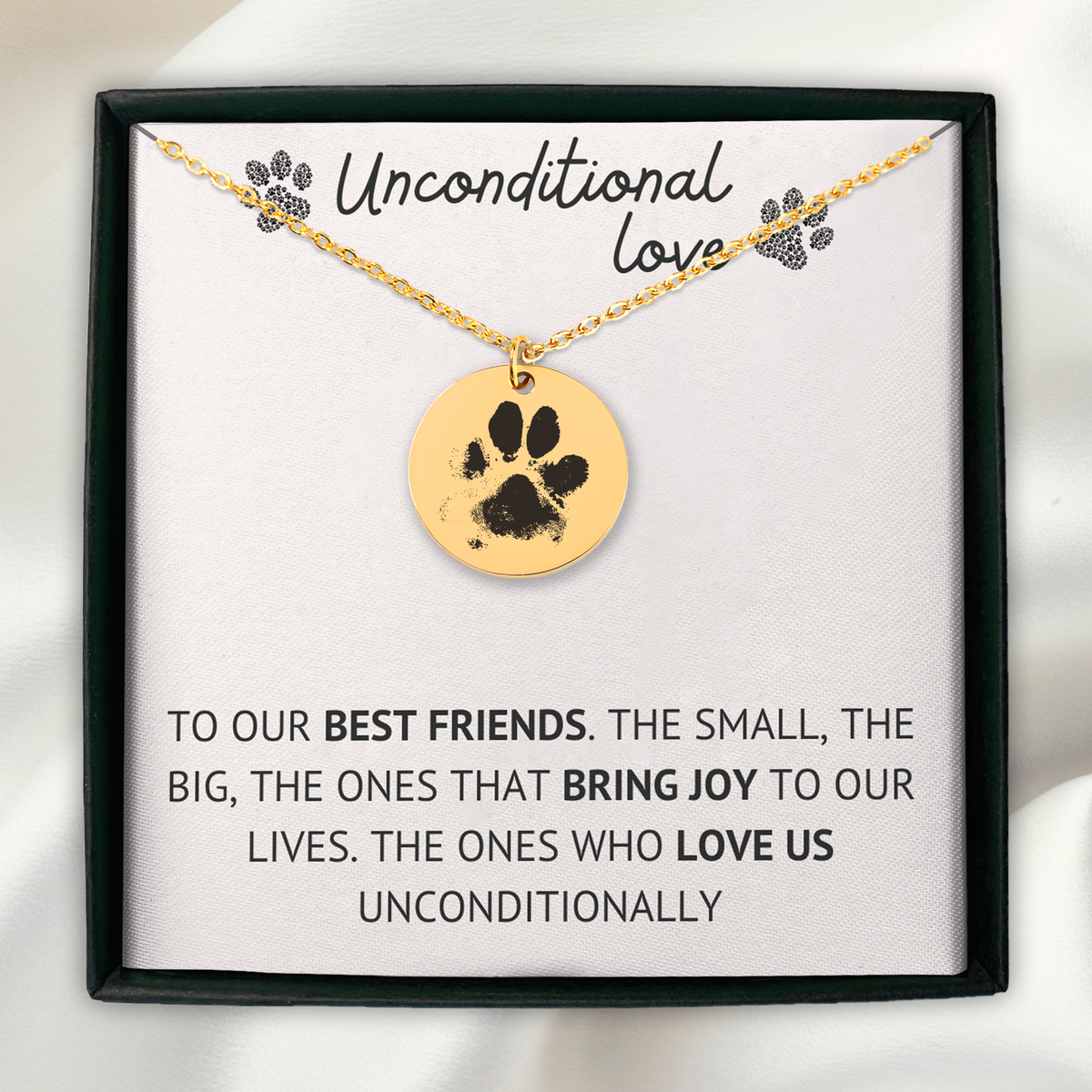 Custom Paw Print Necklace