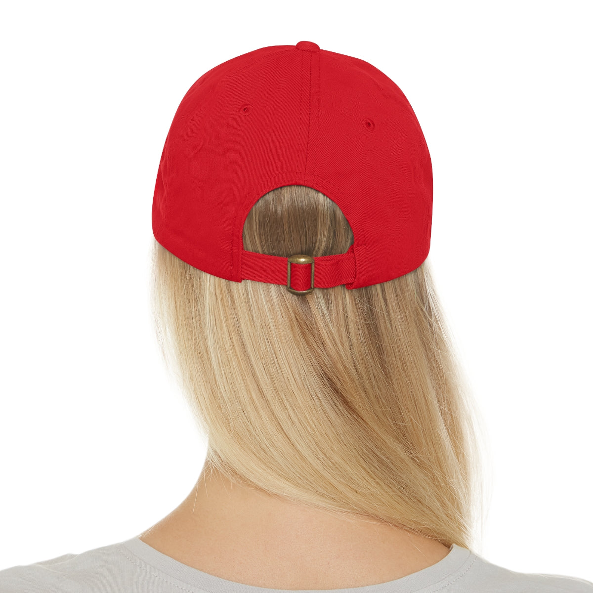 Coral Academy Dad Hat with Leather Patch
