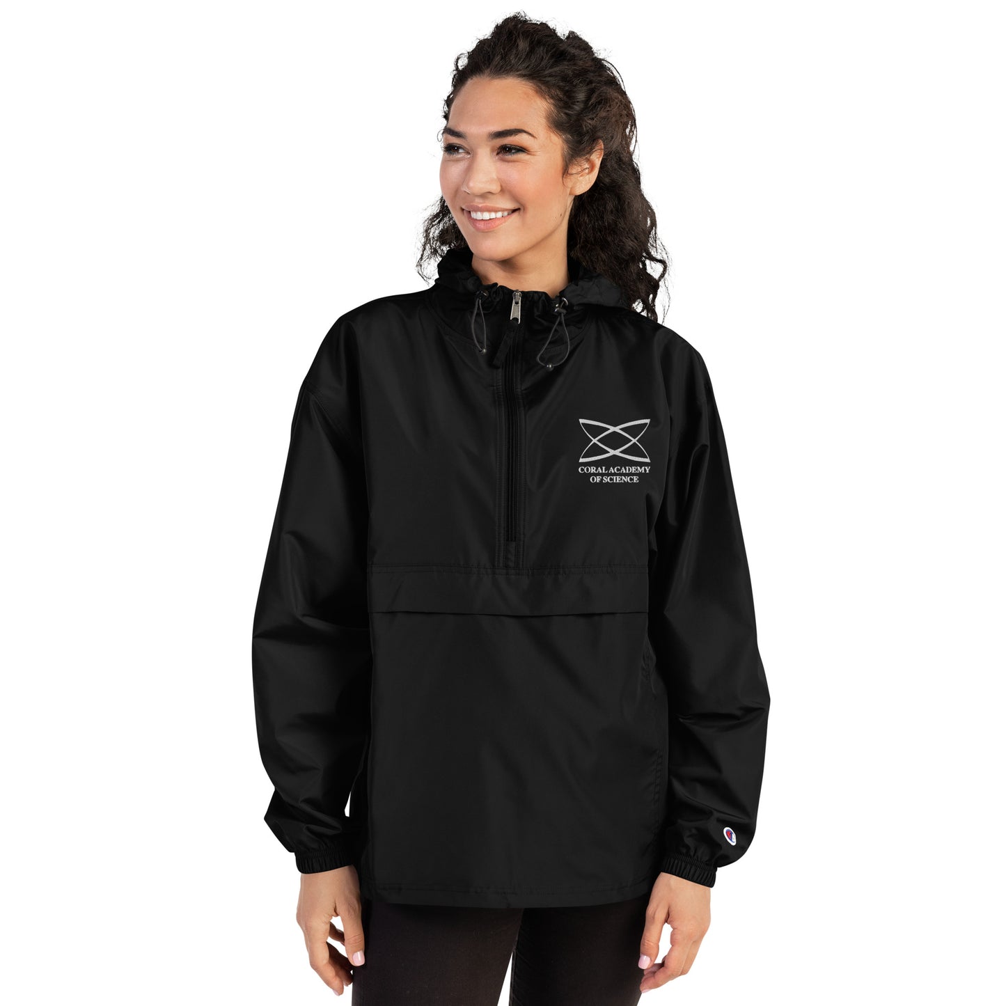 Coral Academy Embroidered Champion Packable Jacket