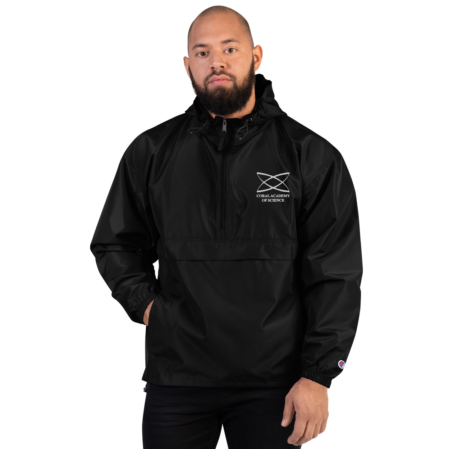 Coral Academy Embroidered Champion Packable Jacket