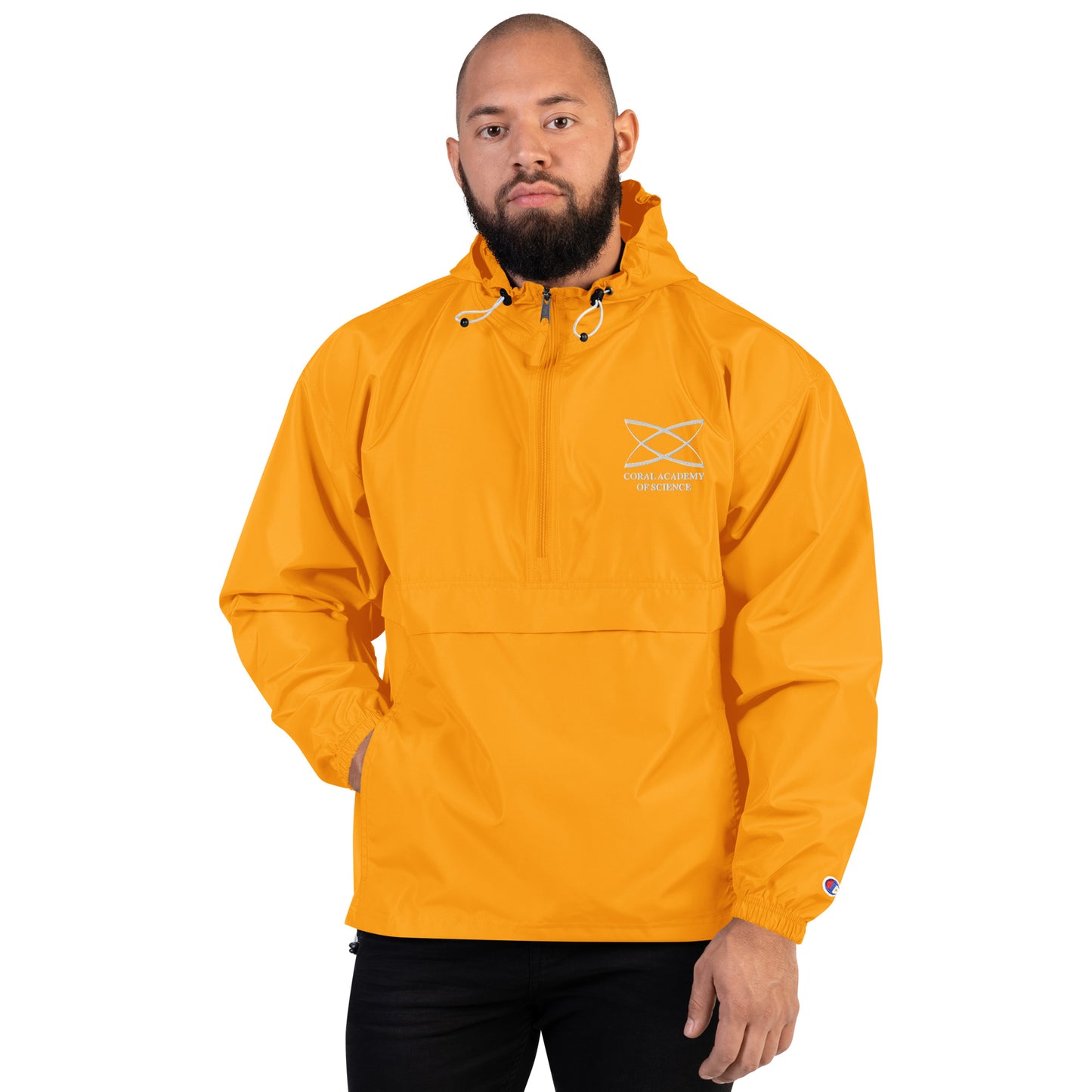 Coral Academy Embroidered Champion Packable Jacket
