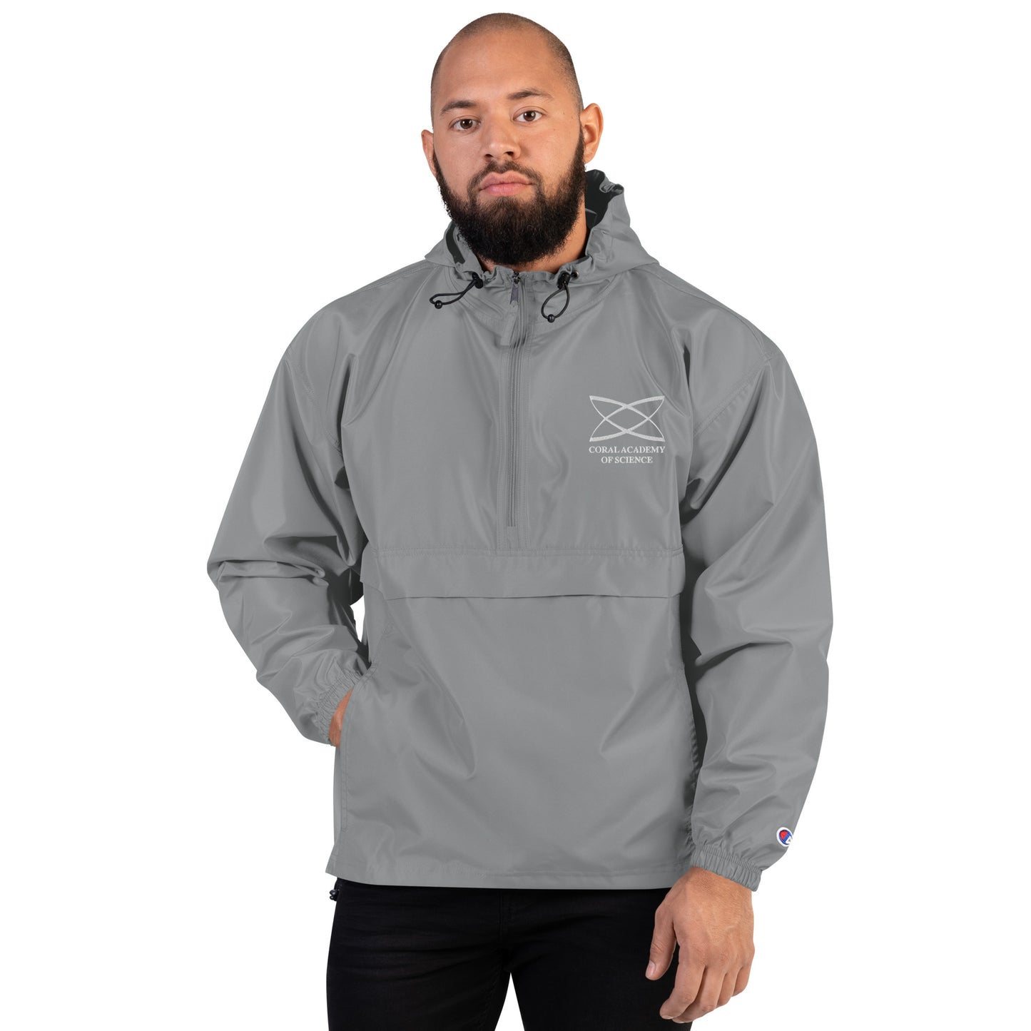Coral Academy Embroidered Champion Packable Jacket