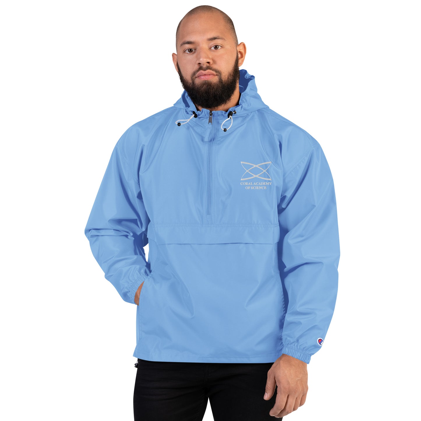 Coral Academy Embroidered Champion Packable Jacket