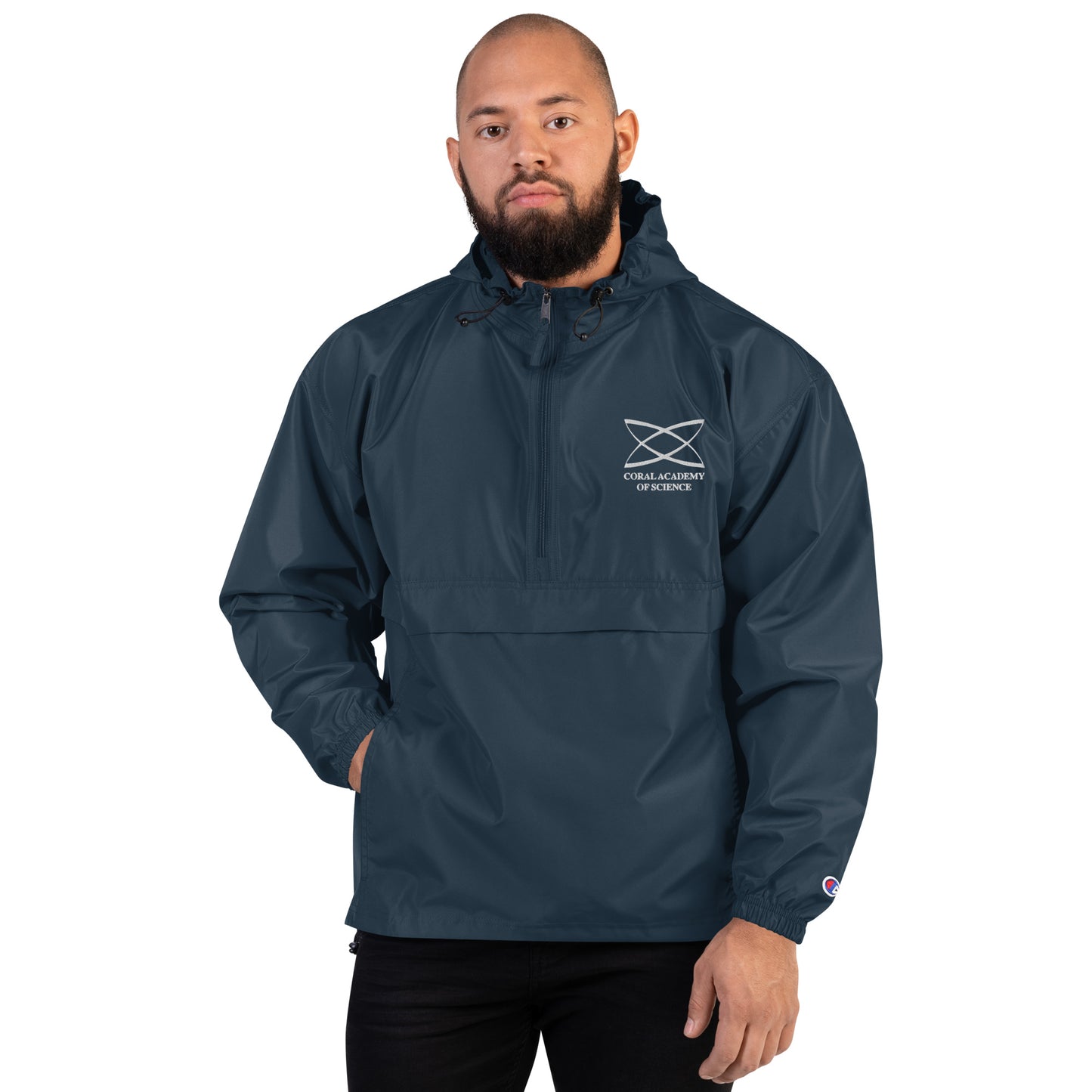 Coral Academy Embroidered Champion Packable Jacket