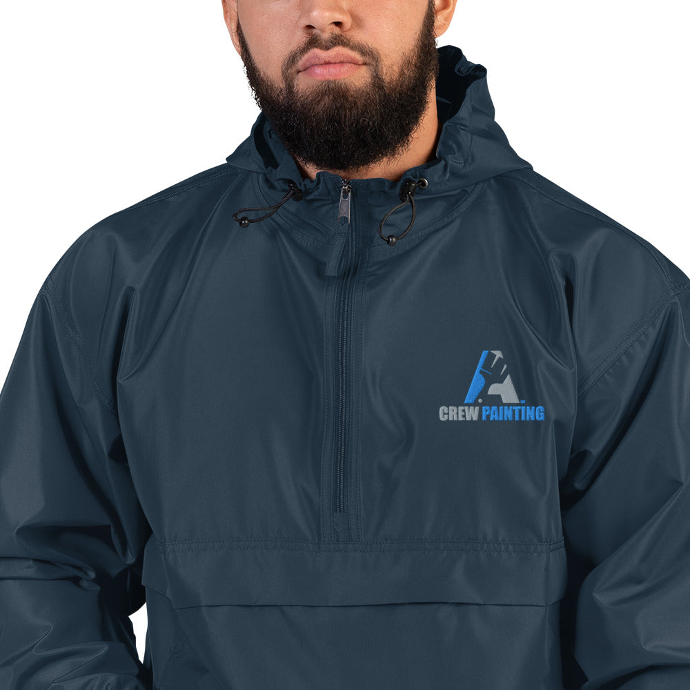 A Crew Painting Embroidered Champion Packable Jacket