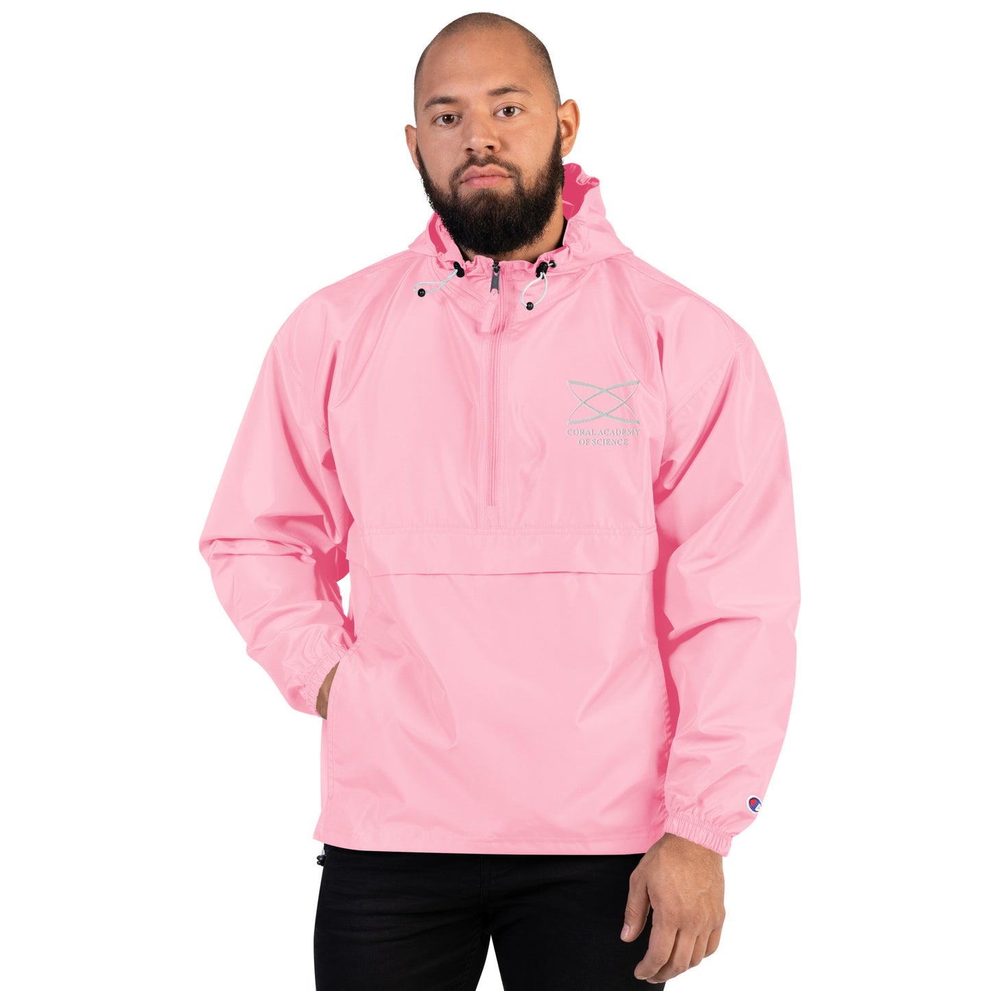 Coral Academy Embroidered Champion Packable Jacket