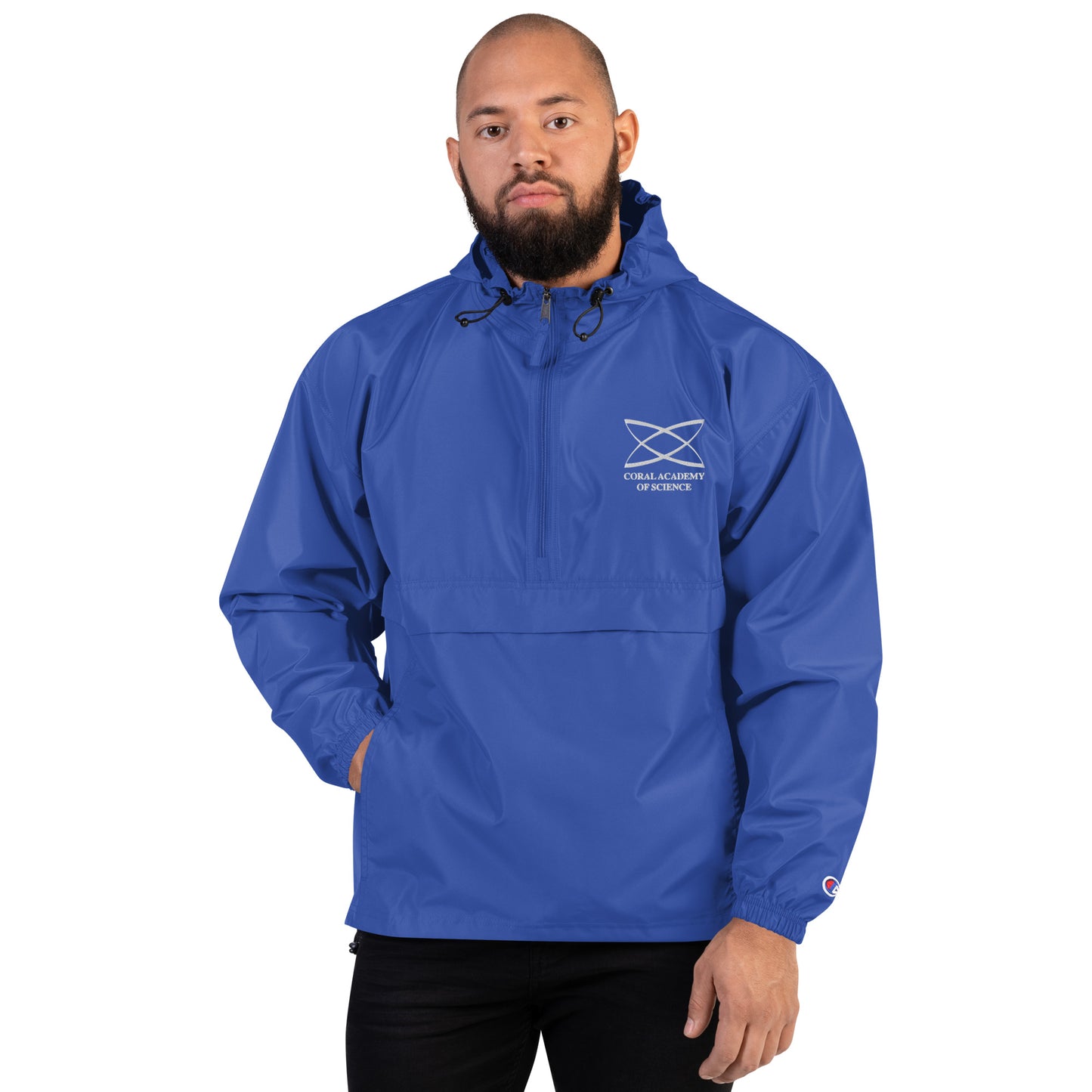 Coral Academy Embroidered Champion Packable Jacket