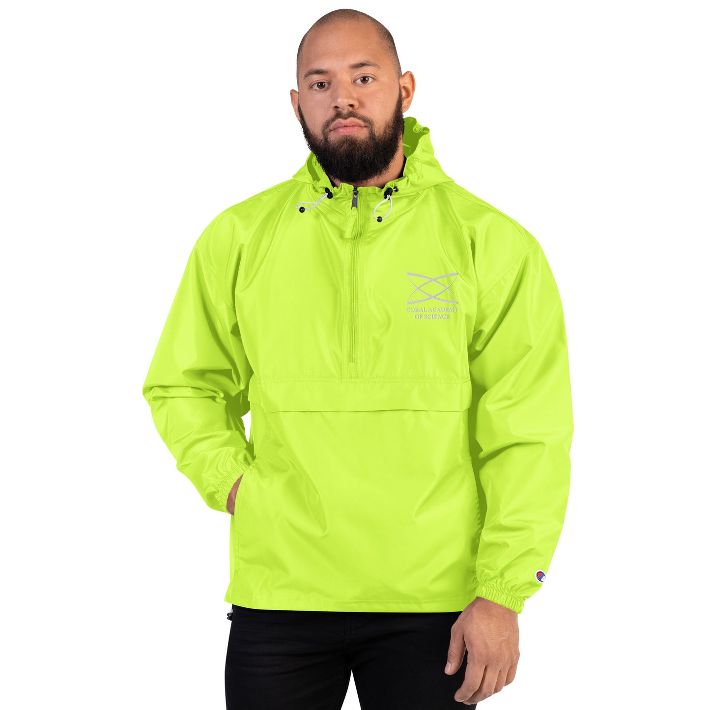 Coral Academy Embroidered Champion Packable Jacket