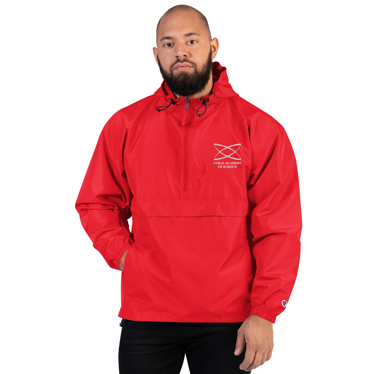Coral Academy Embroidered Champion Packable Jacket