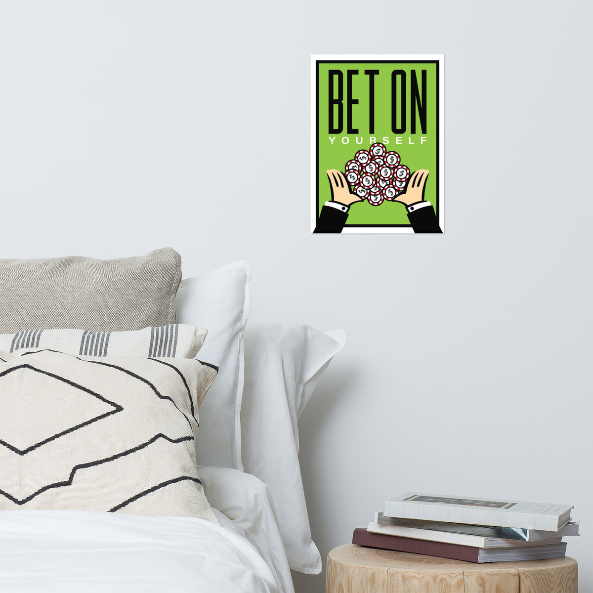 Bet on Yourself Monopoly Motivational Inspirational Poster