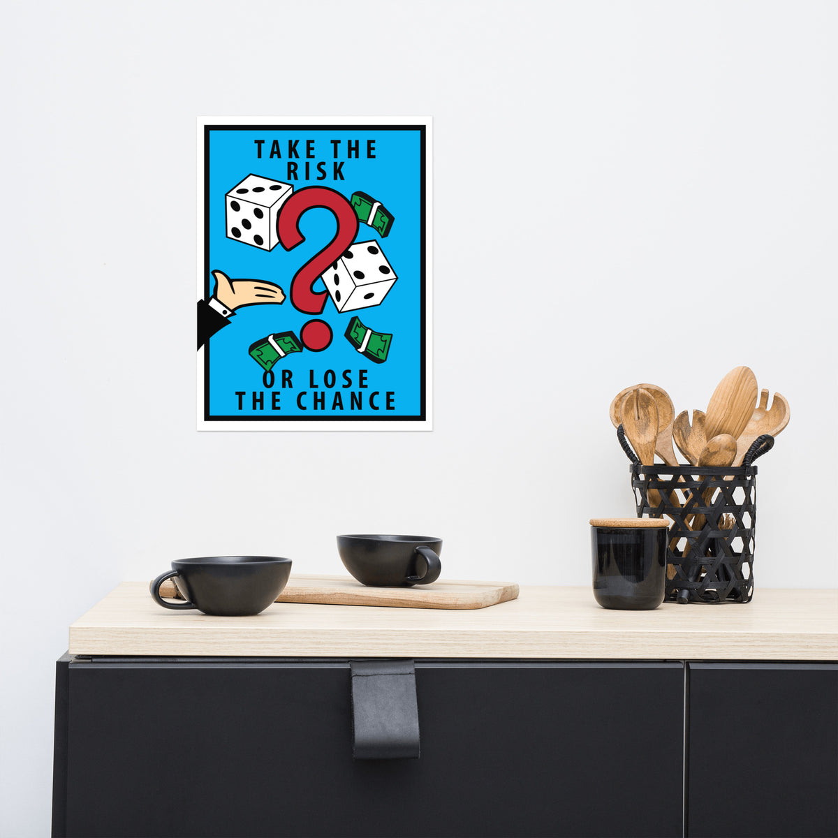 Take the Risk Monopoly Motivational Inspirational Poster