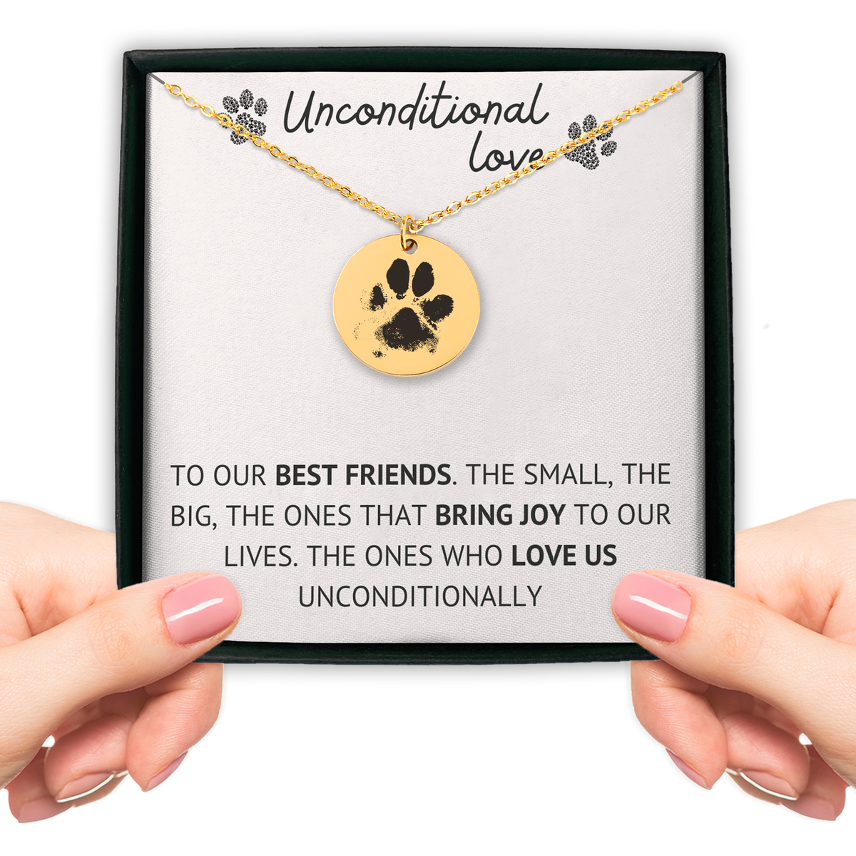 Custom Paw Print Necklace