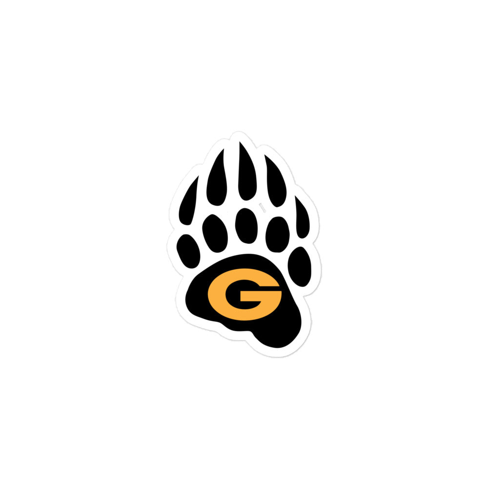 10U Grizzlies Bubble-Free Stickers