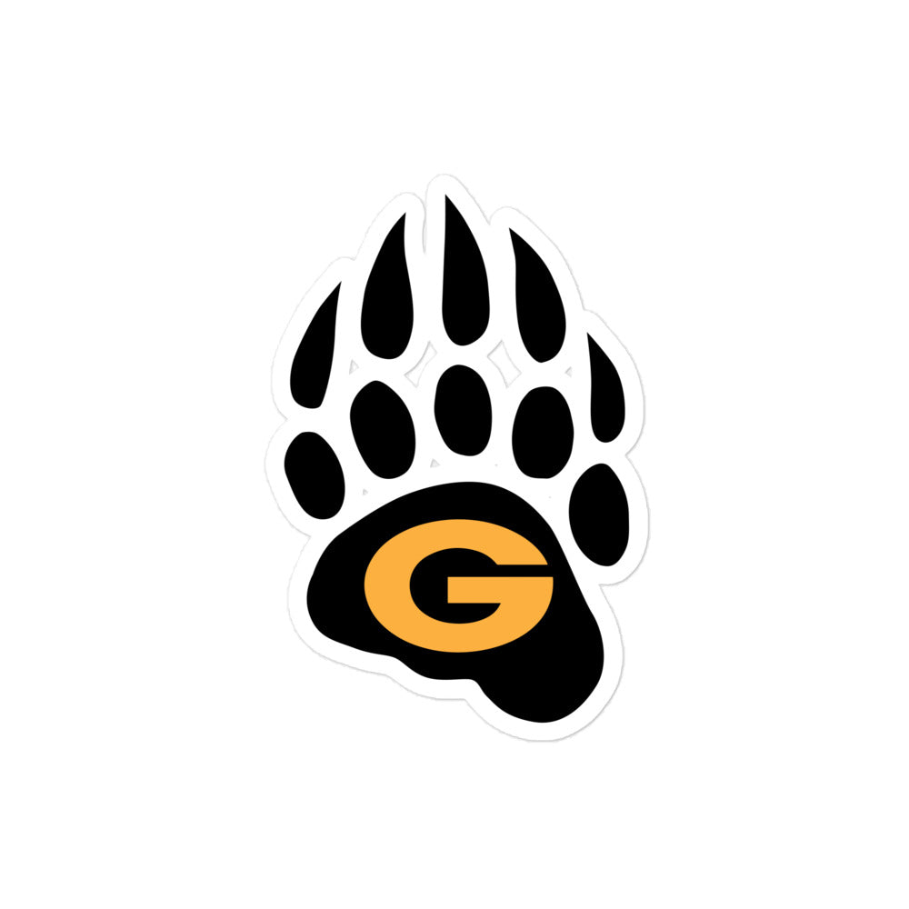 10U Grizzlies Bubble-Free Stickers