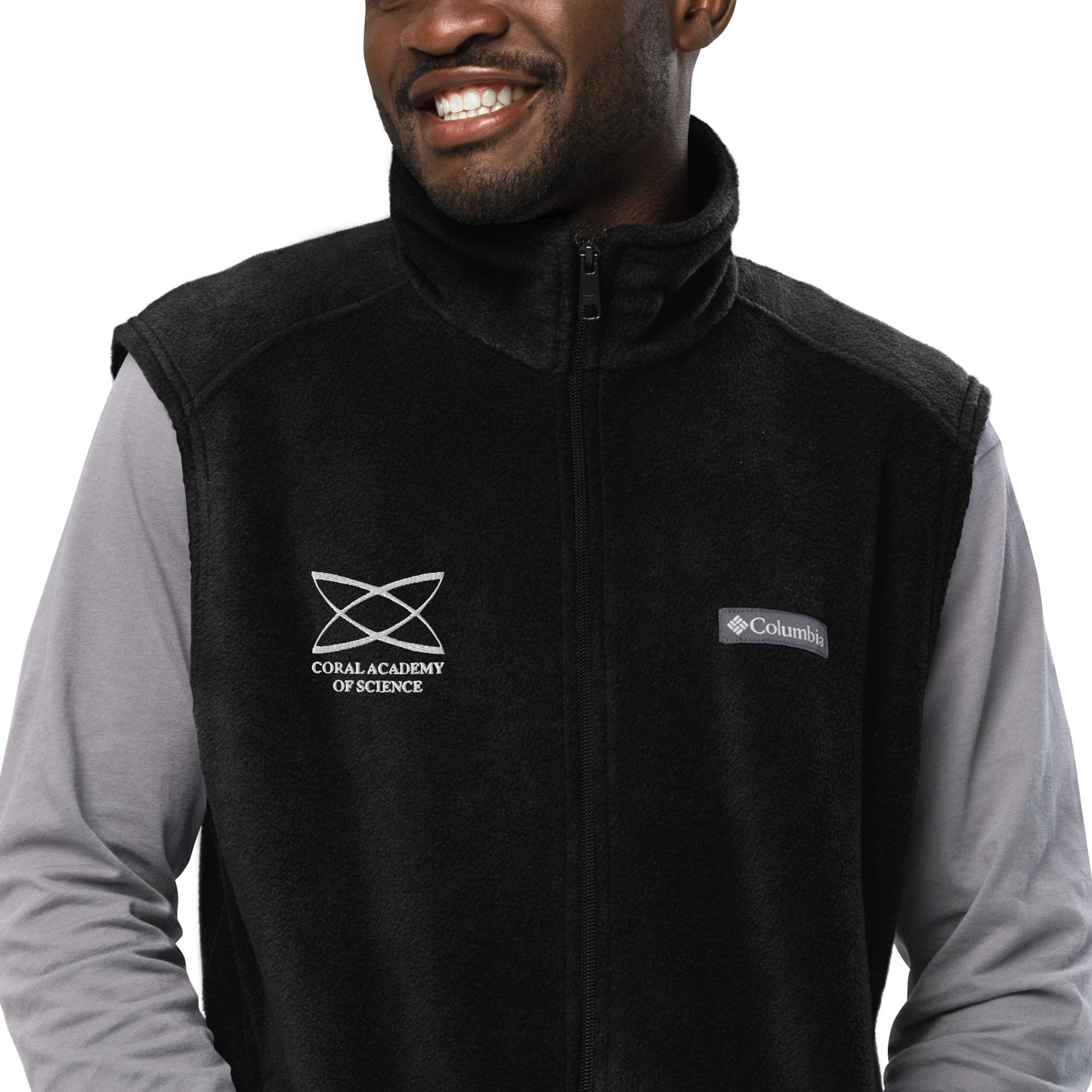 Coral Academy Embroidered Men’s Columbia Falcon Fleece Vest
