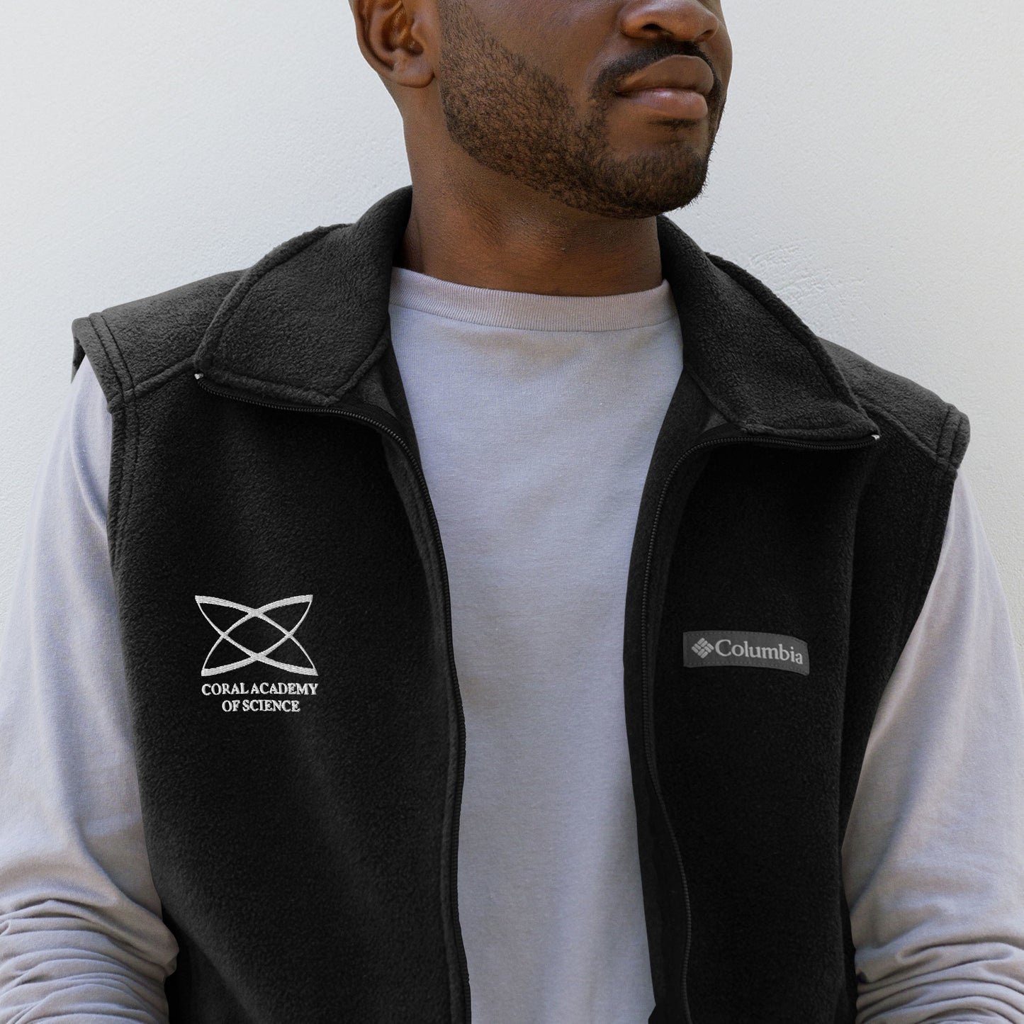 Coral Academy Embroidered Men’s Columbia Falcon Fleece Vest