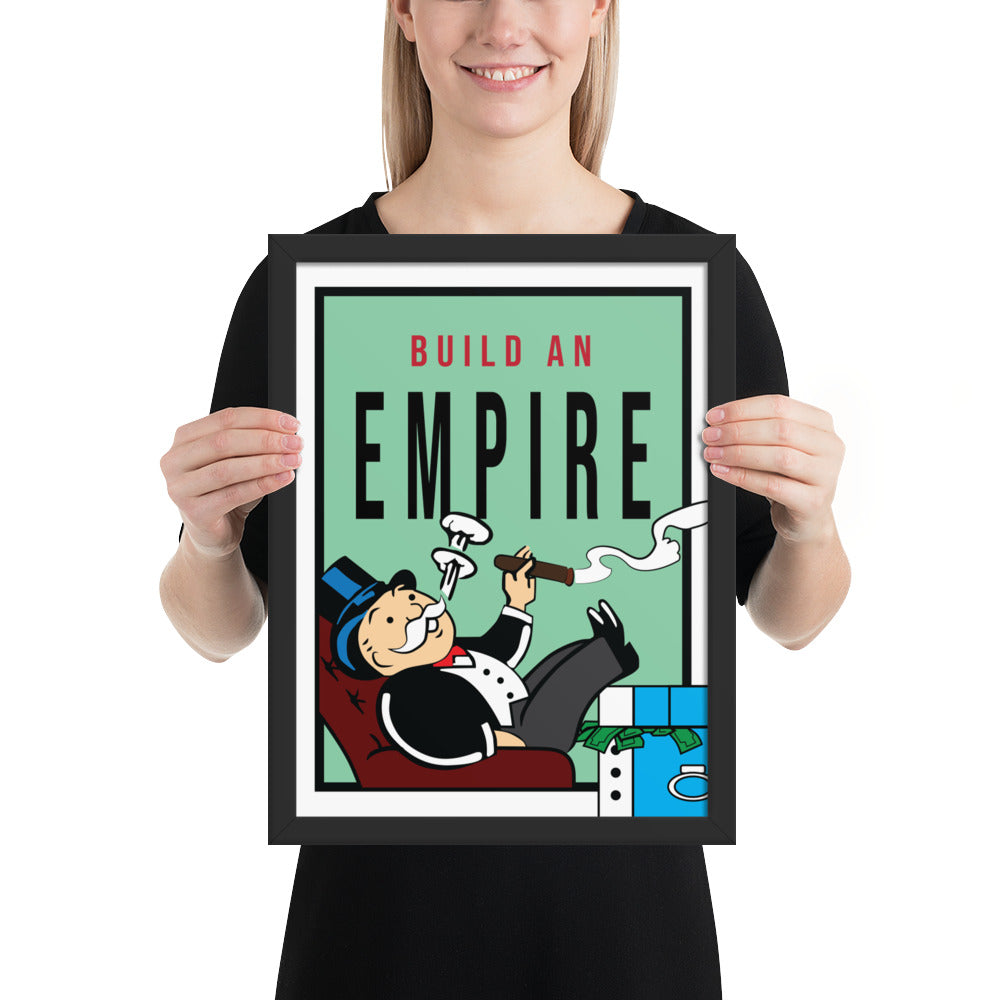 Monopoly Build An Empire Framed Print