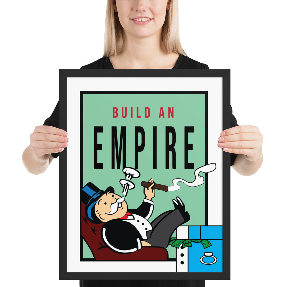 Monopoly Build An Empire Framed Print